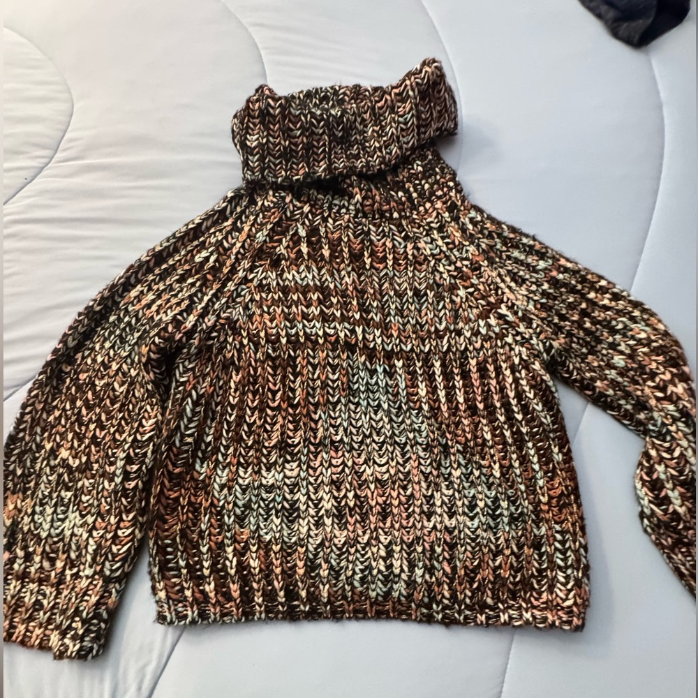 Love Token Chunky Knit Turtleneck Sweater
